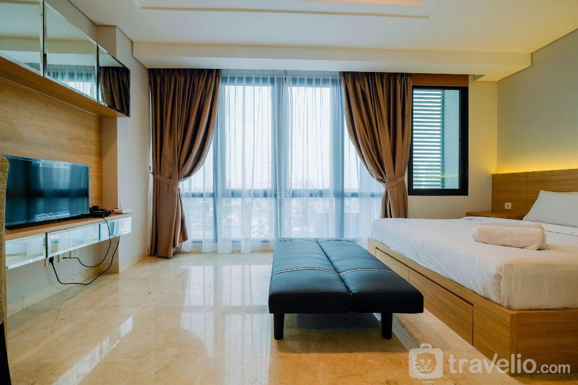 สตูดิโอ อพาร์ตเมนต์ 1 ห้องน้ำส่วนตัว ขนาด 35 ตร.ม. – เมนเทง (Spacious Studio at Capitol Suites By Travelio)1