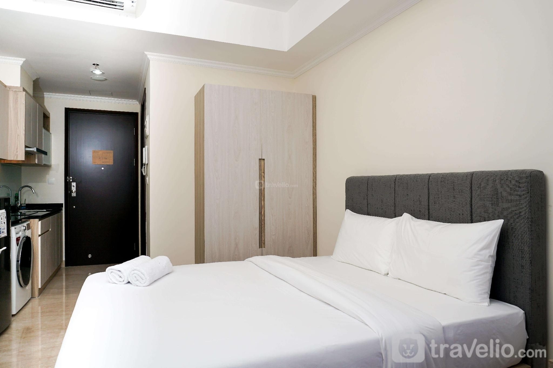 สตูดิโอ อพาร์ตเมนต์ 1 ห้องน้ำส่วนตัว ขนาด 33 ตร.ม. – เมนเทง (Trendy Studio @ Menteng Park Apartment By Travelio)2