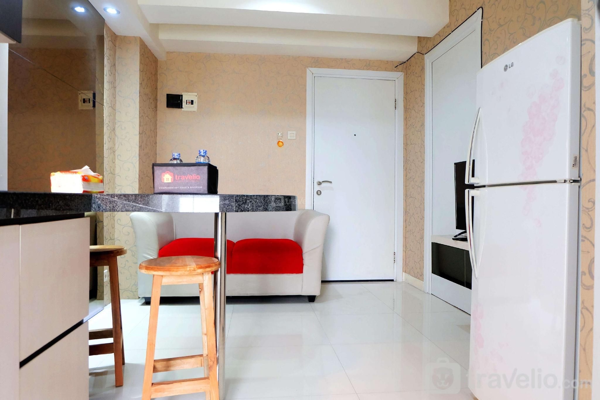 2 ห้องนอน 1 ห้องน้ำส่วนตัว ขนาด 34 ตร.ม. (Comfy 2BR Apt at Green Pramuka City By Travelio)2