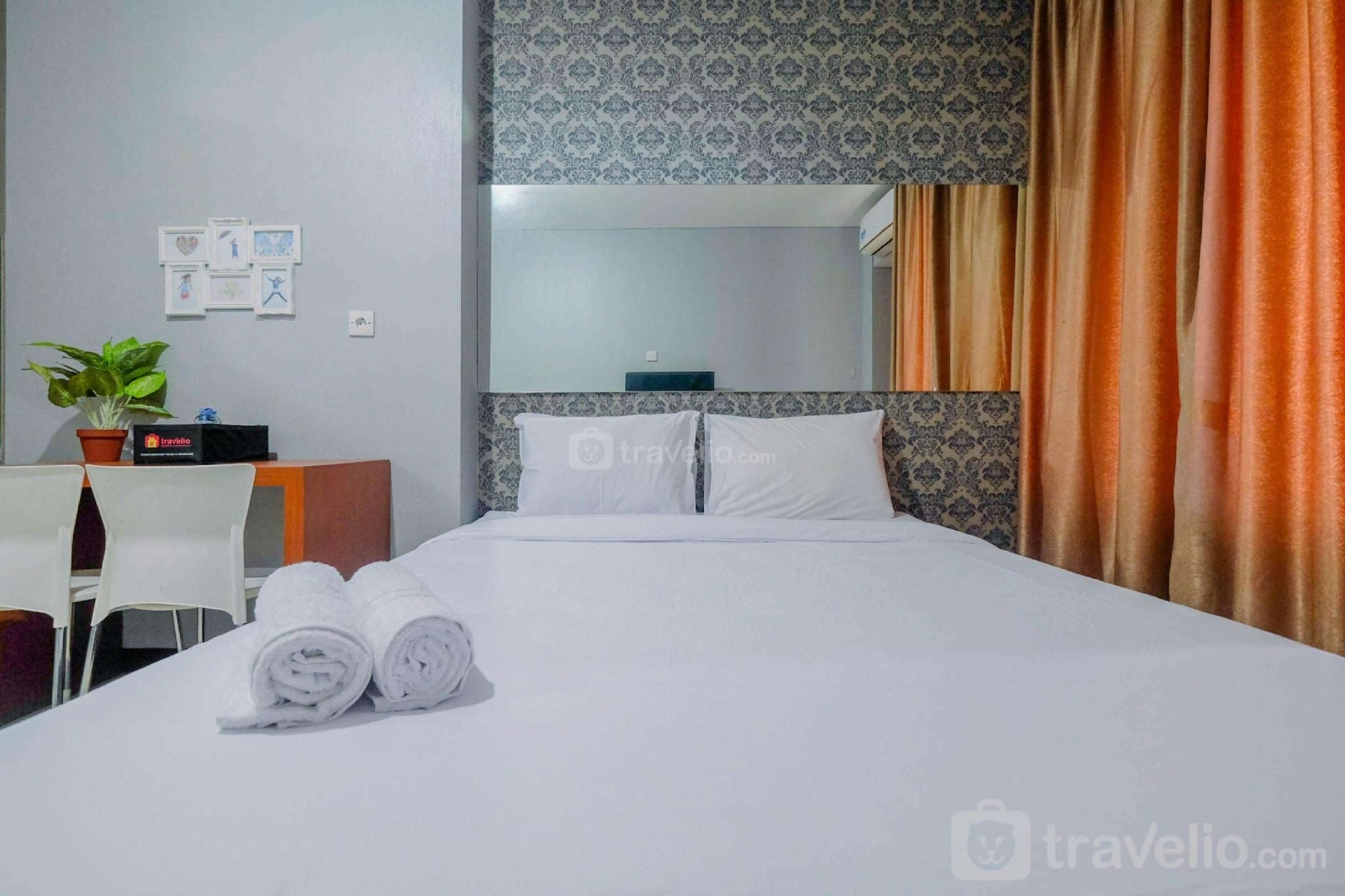 วินเทจ สตูดิโอ อพาร์ตเมนต์ นิฟาร์โร พาร์ค บาย แทรเวลลิโอ (Vintage Studio Apartment @Nifarro Park By Travelio)1