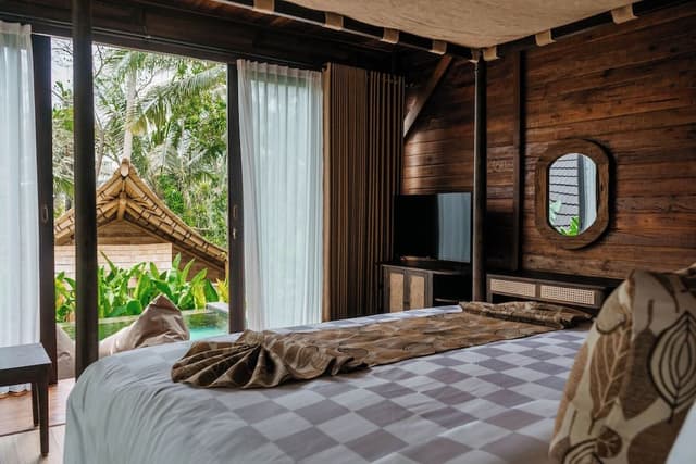 One Bedroom Wooden Villa with Pool