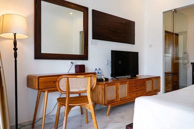 Family Studio, 2 Double Beds, Pool View
