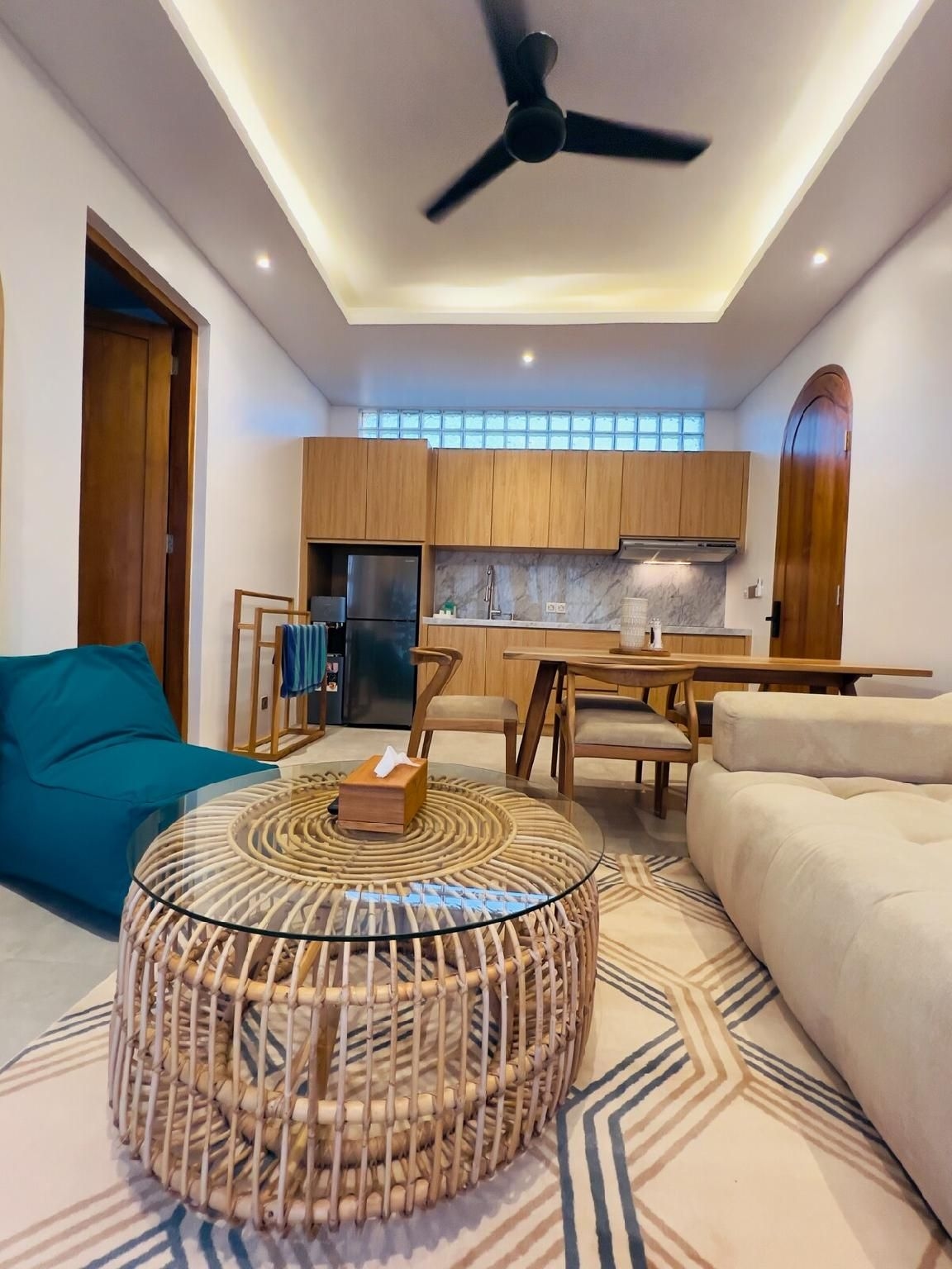 อพาร์ตเมนต์ 1 ห้องนอน 1 ห้องน้ำส่วนตัว ขนาด 48 ตร.ม. – แคงกู (Apartment in Seseh Beach, Bali)2