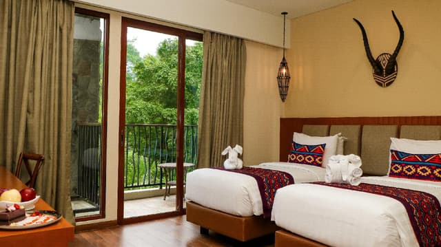 Deluxe Hill View Twin Room