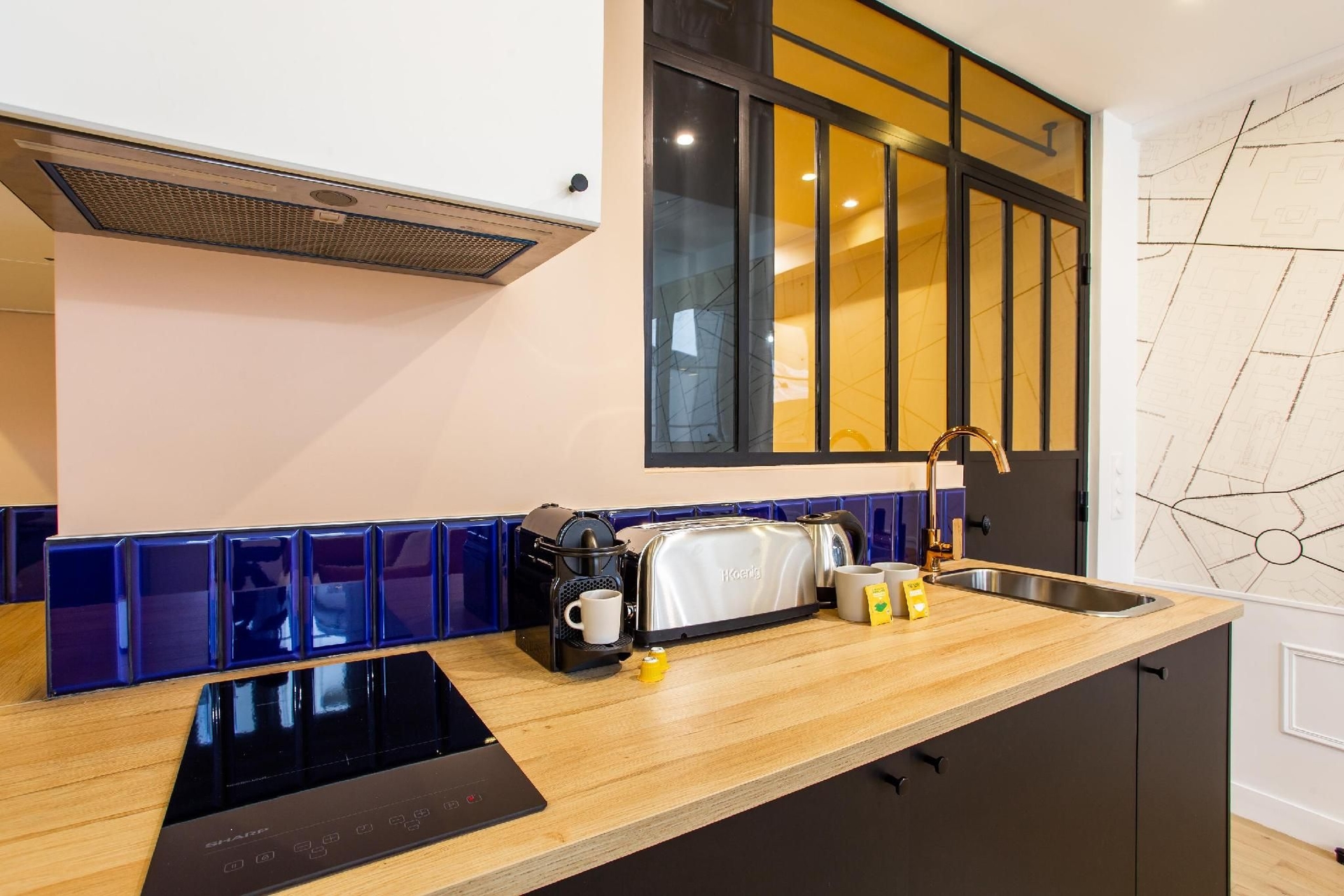 อพาร์ทเมนท์สุดชิค - 1ห้องนอน/4ห้องน้ำ - ปอร์ต แซงต์-เดอนี (Chic apartment - 1BR/4P - Porte Saint-Denis)3