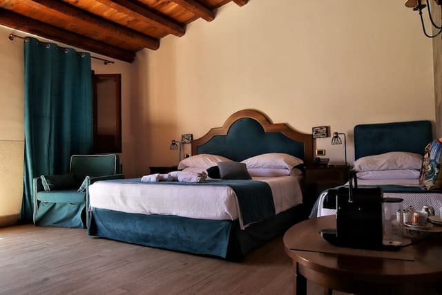 Family Quadruple Room, 1 King Bed, Patio, Courtyard Area