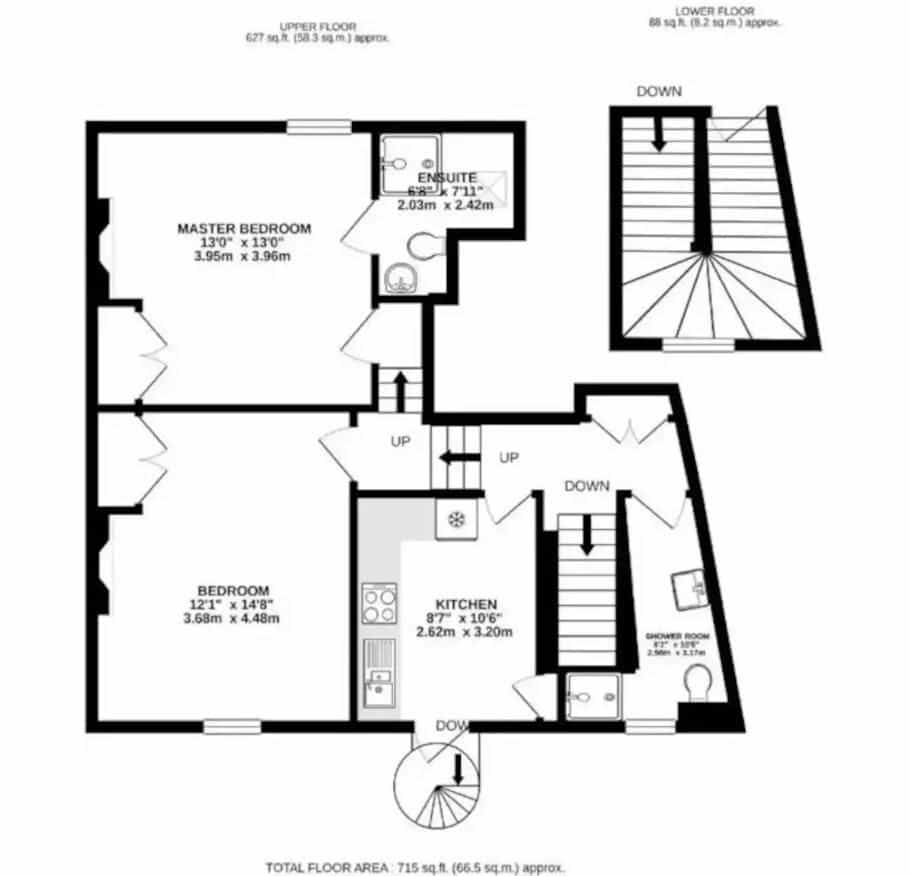 อพาร์ตเมนต์ 1 ห้องนอน 2 ห้องน้ำ – 8 นาทีถึงลอนดอนบริดจ์
