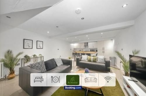 อพาร์ตเมนต์ 2 ห้องนอน 1 ห้องน้ำส่วนตัว ขนาด 75 ตร.ม. – แลมเบธ (Modern 2-Bedroom Clapham Apartment)1