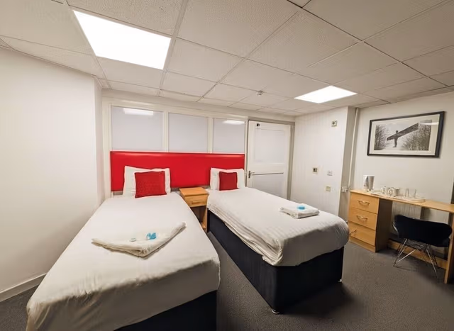 Twin Room, Shared Bathroom