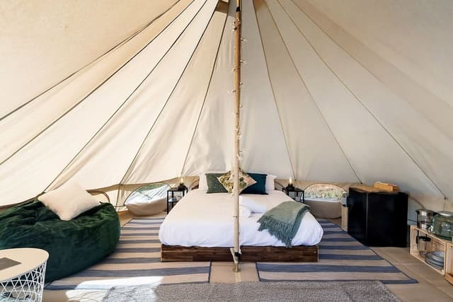 Traditional Tent, 1 Queen Bed, Hill View