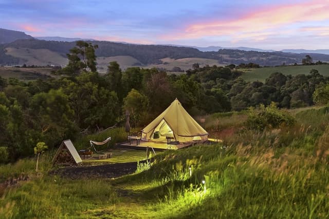 Traditional Tent, 1 Queen Bed, Hill View