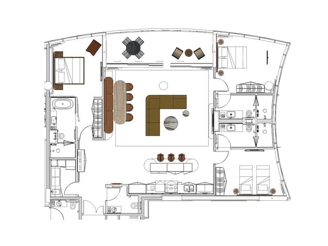 Room, 3 Bedrooms (Home Ocean)
