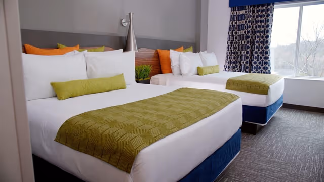 Junior Double Queen Suite with Balcony