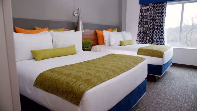 Junior Double Queen Suite with Balcony
