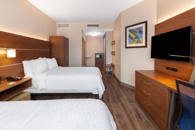 Standard Room, 2 Double Beds, Accessible (Communications, Roll-In Shower)