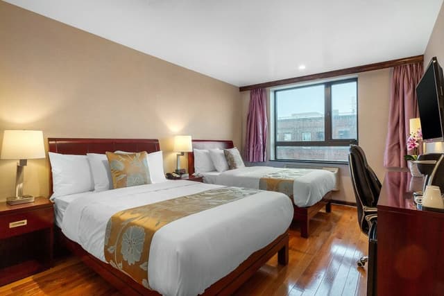 Double Room, 2 Double Beds, Non Smoking
