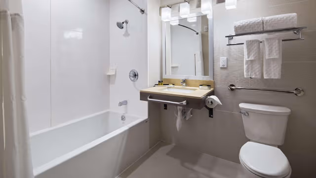 1 King Bed Mobility Accessible Walk-in Shower