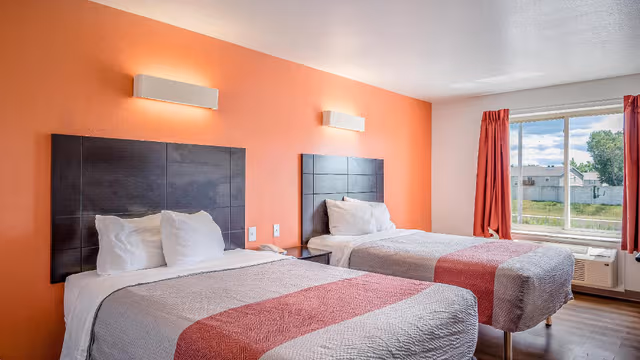 2 Full Beds | Non-Smoking, Micfridge