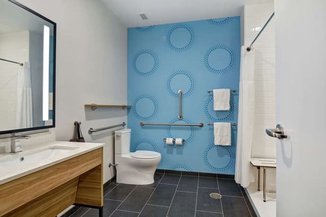 1 KING MOBILITY ACCESSIBLE ROLL IN SHOWER