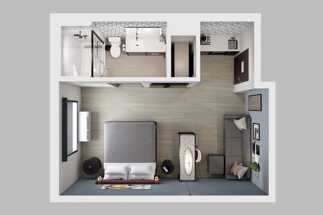Studio Suite, 1 King Bed (Walk-In Shower)