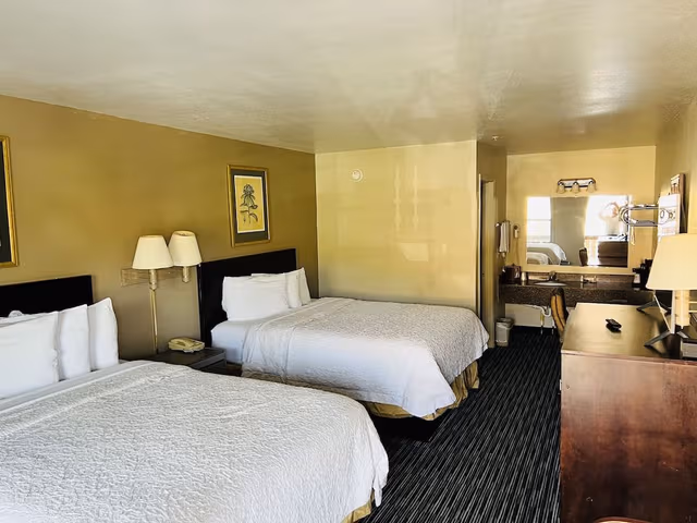Basic Double Room, 2 Queen Beds, Non Smoking