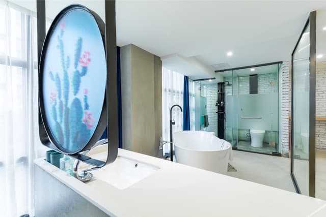 Light Luxury Spacious Projection Bath Suite
