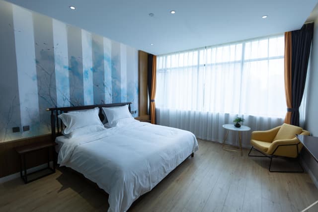 Neo-Chinese Style Double Bed Room