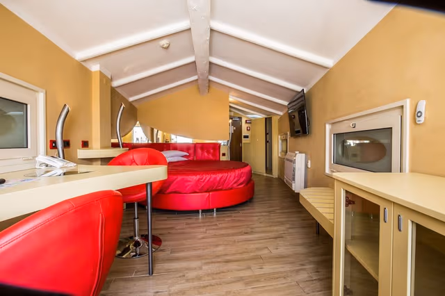 Studio in attic with terrace