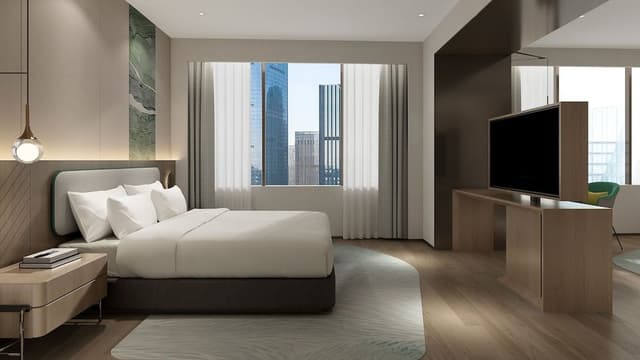 Standard Room, 2 Double Beds, City View