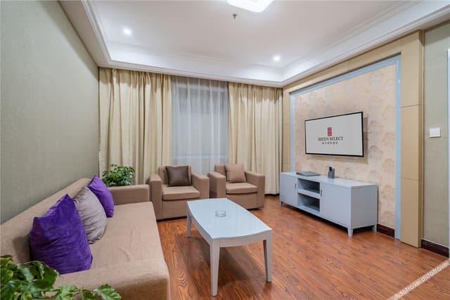 Delightful Deluxe Suite (Sharp Air Purifier, Mini Fridge)