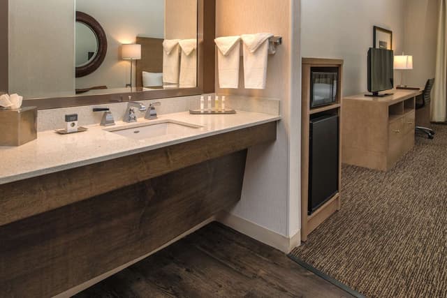 1 QUEEN MOBILITY/HEARING ACCESS BATHTUB