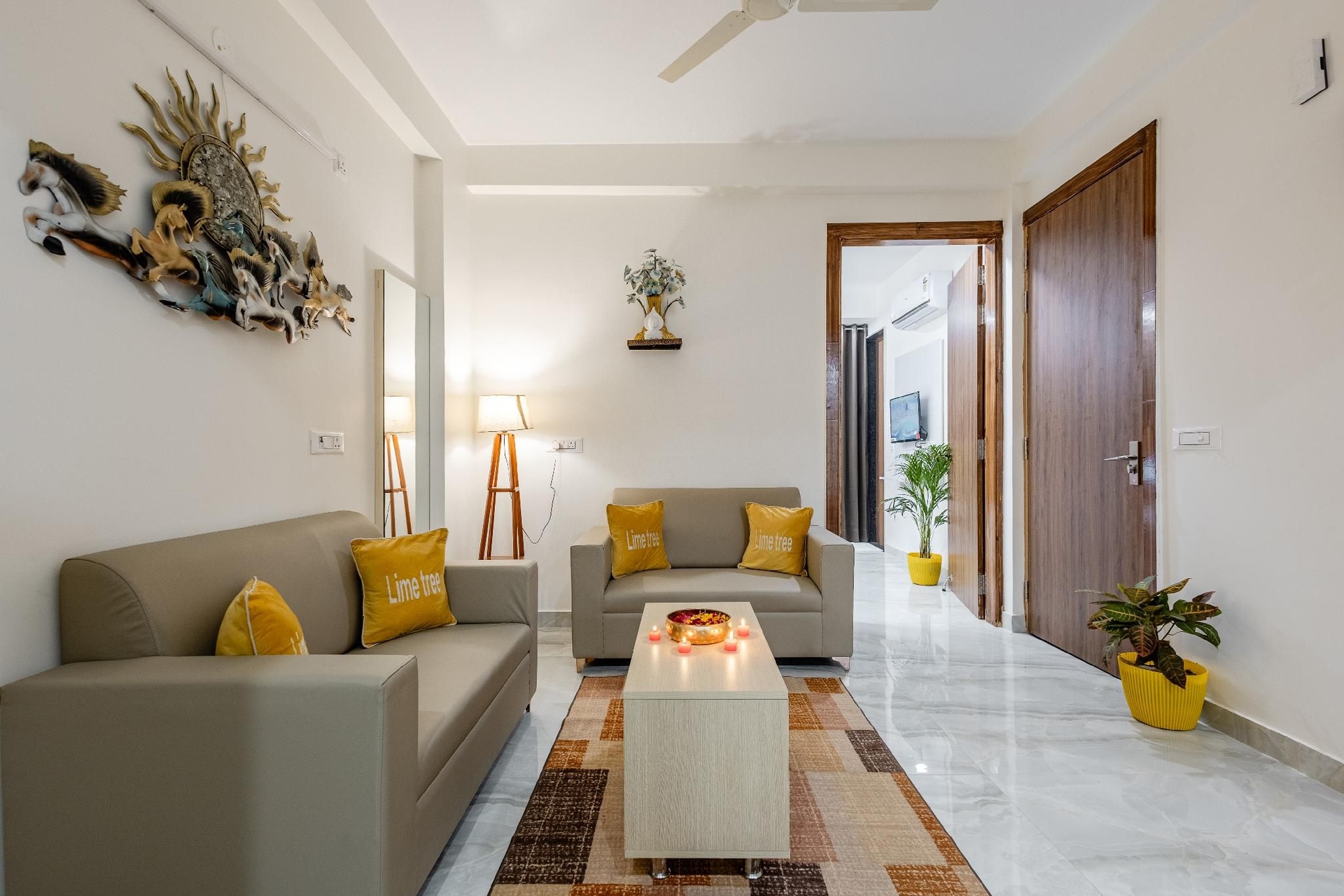 Lime Tree Luxury 2BHK Serviced Apartment Gurgaon1
