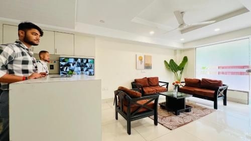 บลูโอ สตูดิโอ4 กอล์ฟ คอร์ส โร้ด จิม บัลโคนี ลิฟต์ (BluO Studio4 Golf Course Road - Gym, Balcony, Lift)0