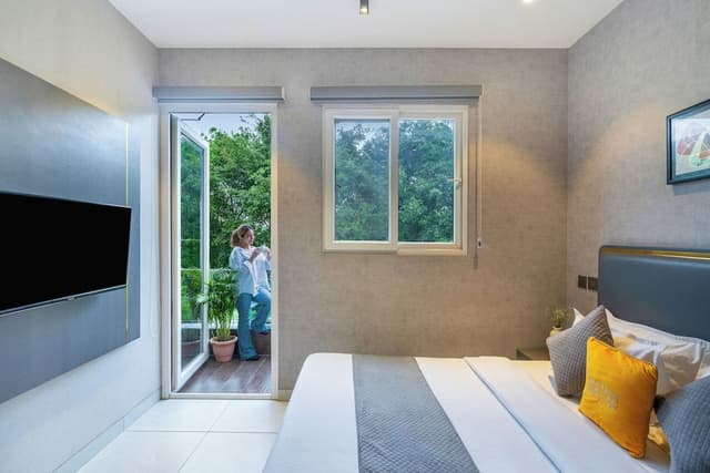 Deluxe Double Room, Balcony, Garden View