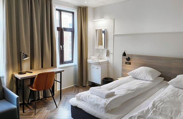 Economy Quadruple Room, Shared Bathroom (2 Twin Beds and 2 Sofa Beds)