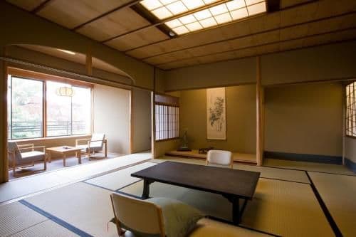 Deluxe Japanese-Style Room with Open-Air Bath and Shrine View