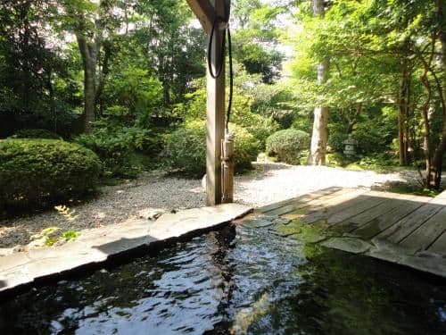2017 July 13 Renovated - Twin Bed Room with Outdoor Hot Spring with Japanese Garden View