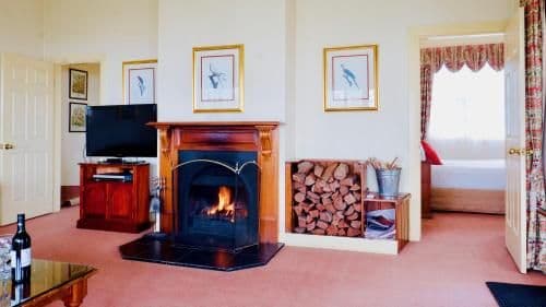 Mountain View Villa with Balcony, Spa & Log Fireplace