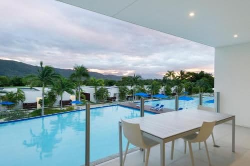 Three-Bedroom Apartment with Pool View