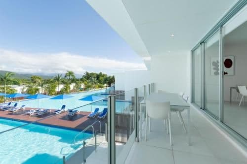 Three-Bedroom Apartment with Pool View