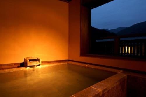Room Selected at Check-In with Open-Air Bath