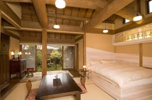 Room with Tatami Area and Open-Air Bath