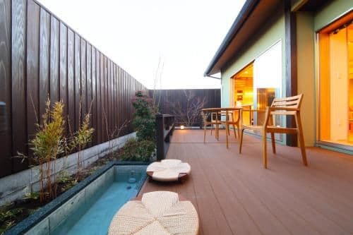 Standard Room with Terrace and Open-Air Bath and Tatami Area - B - Hanayoshi Area