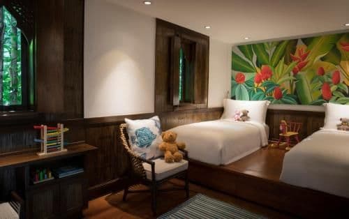 Family Pool Villa with one king and two twin beds