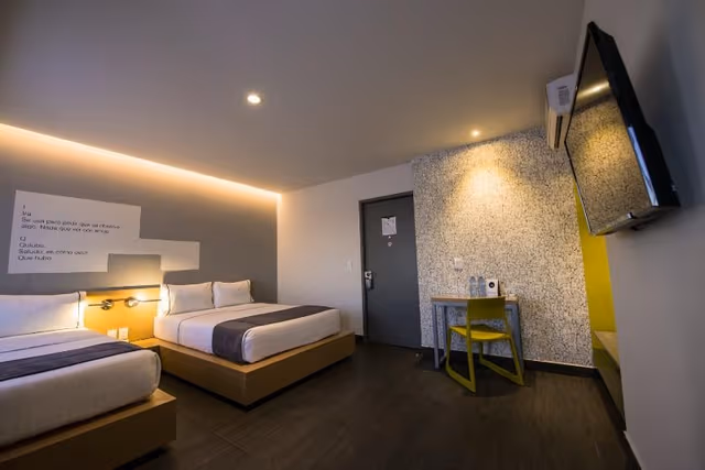 DOUBLE TWO DOUBLE BEDS