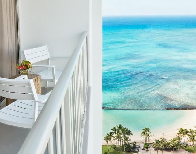 DOUBLE PARTIAL OCEAN VIEW KING BED