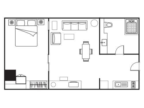 Executive One-Bedroom Apartment