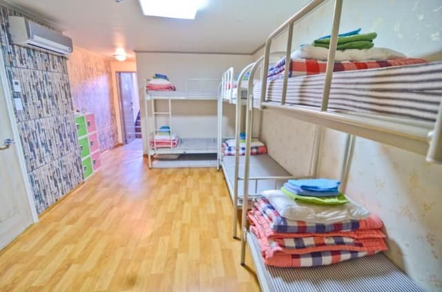 Bed in dormitory FEMALE ROOM
