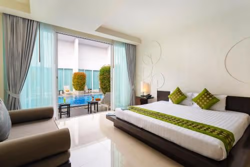 Deluxe Double or Twin Room with Pool Access