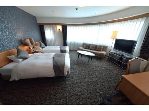 Premium Corner Twin Room with Park View - Smoking